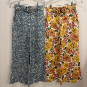 ZIMMERMAN OP CROP FLARE FLORAL PANTS